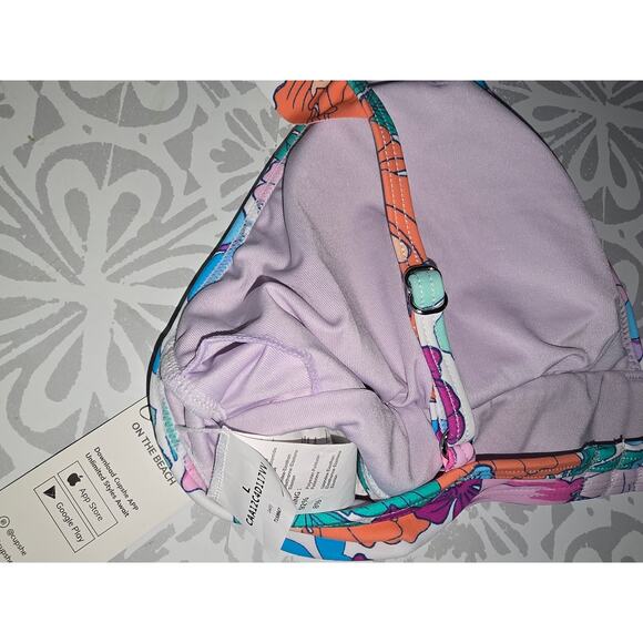 NWT Floral Bikini Top – Size Large - Picture 8 of 14